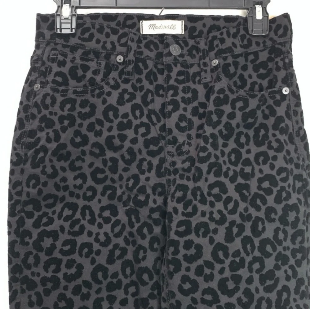 NWT MADEWELL 9" Mid Rise Black Leopard Skinny Jean - Picture 10 of 16